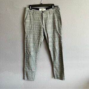 Topman Plaid Stretch Skinny Pants - size 32 x 30